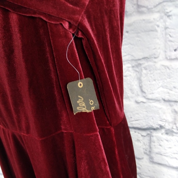 NWT Wrangler Retro Burgundy Velvet Dress XL - Picture 4 of 7